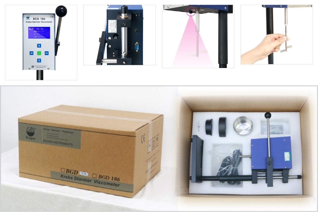 Máy đo độ nhớt sơn KU điện tử (2) Máy đo độ nhớt sơn KU