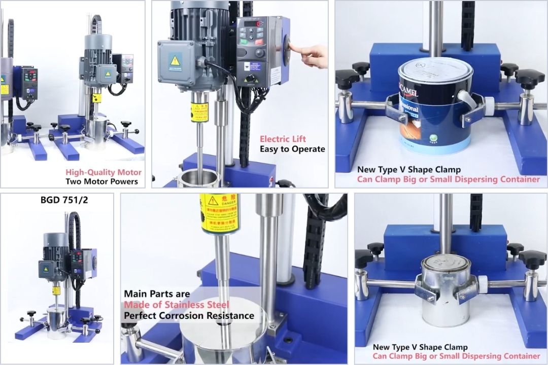 Máy khuấy phân tán mẫu sơn tốc độ cao (2)